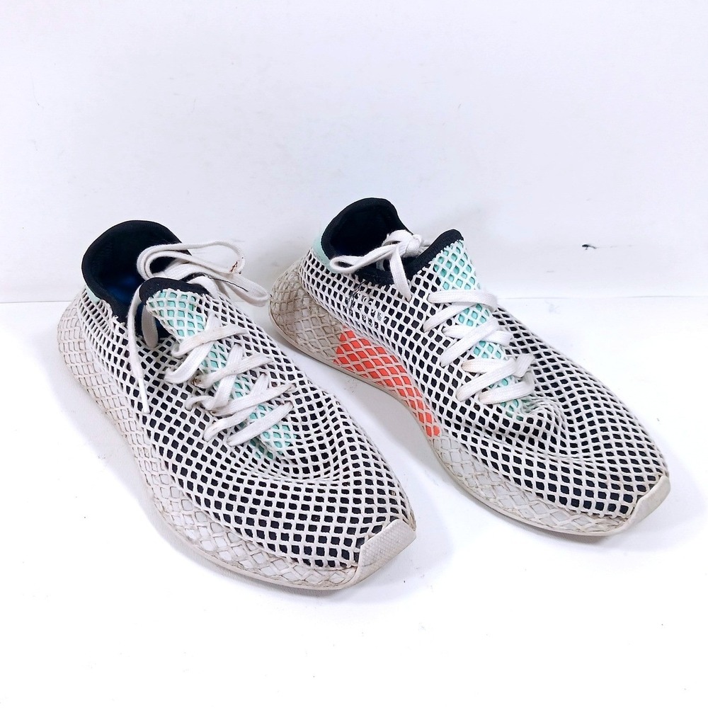 Adidas Deerupt Runner White Black Solar Red Mint Green Mesh Sneakers B41767